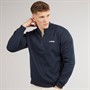 JJ REBEL Mens Billie Half Zip Sweatshirt Sky Captain
