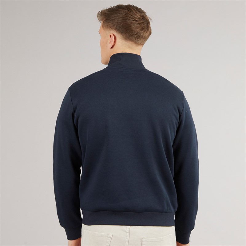 JJ REBEL Mens Billie Half Zip Sweatshirt Sky Captain