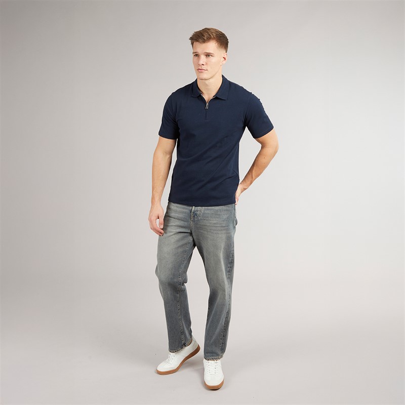 JJ REBEL Mens Breeze Polo Shirt Sky Captain