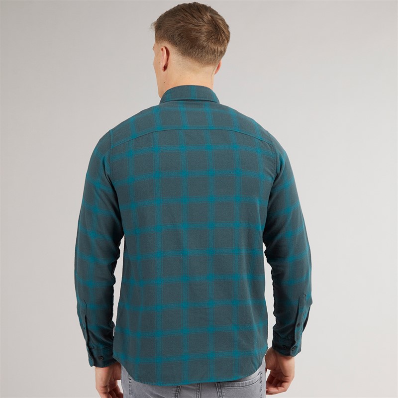 JJ REBEL Mens Rebel Long Sleeve Checked Shirt Magical Forest