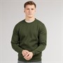JJ REBEL Mens Base Crew Neck Sweatshirt Kombu Green