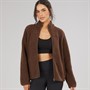 JJ REBEL Womens Mary Fleece Chocolate Brown