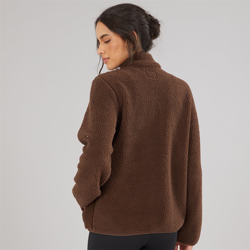 JJ REBEL Womens Mary Fleece Chocolate Brown