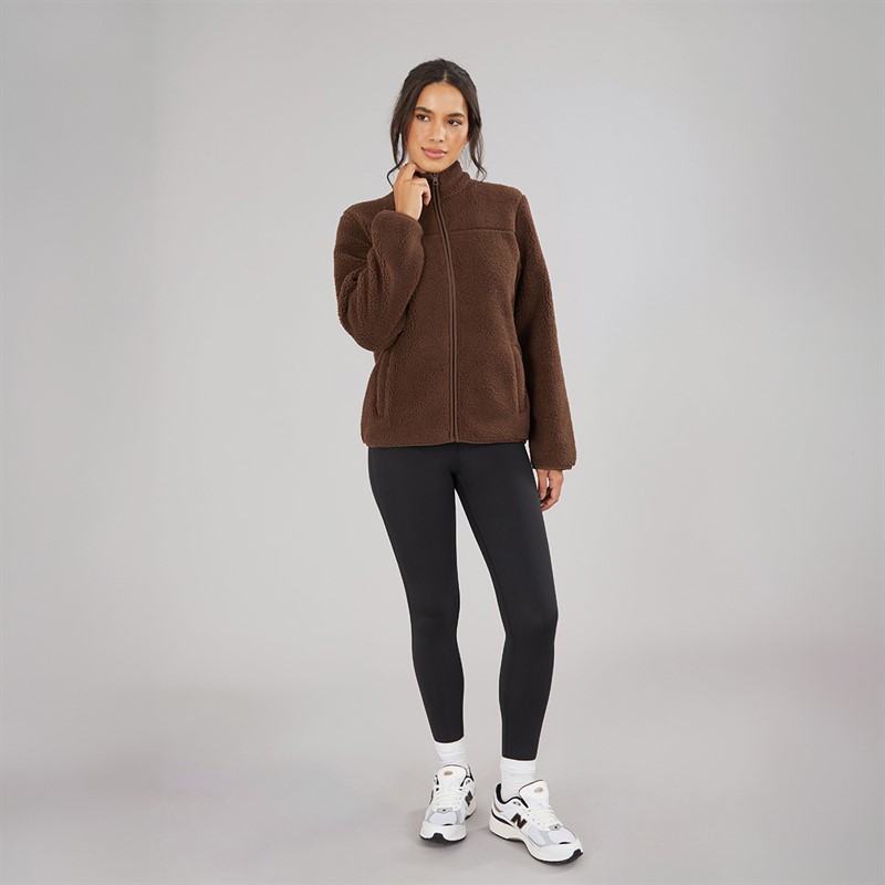 JJ REBEL Womens Mary Fleece Chocolate Brown