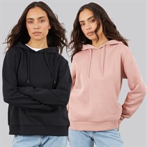 JJ REBEL Womens Two Pack Viola Hoodies Black/Woodrose