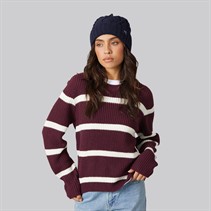 JJ REBEL Womens Jasmine Knit Crew Neck Fig