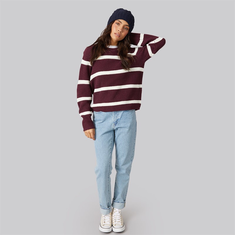 JJ REBEL Womens Jasmine Knit Crew Neck Fig