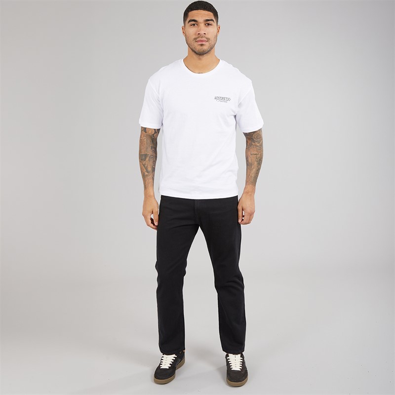 JJ REBEL Mens Ryan 637 Relaxed Fit Jeans Black