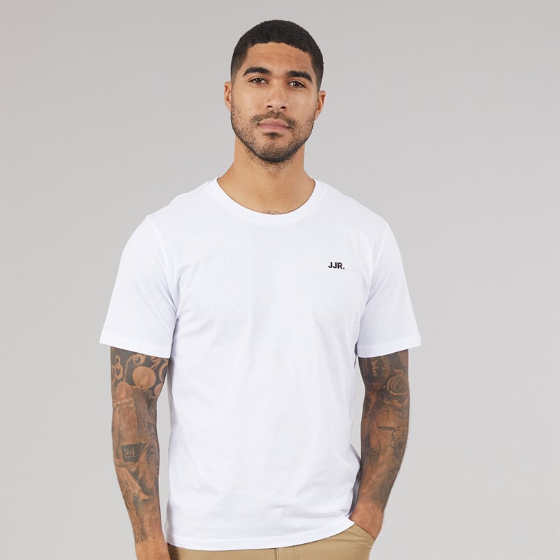 JJ REBEL Mens Five Pack Logo T-Shirts White/Black/Sky Captain/Roasted Cashew/Grape Leaf