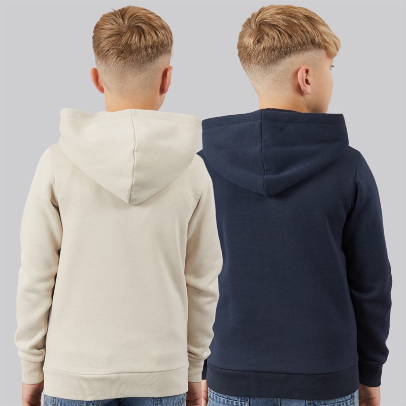 JJ REBEL Boys Two Pack Hoodies Sky Captain/Moonbeam