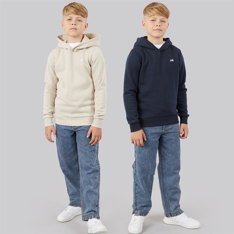 JJ REBEL Boys Two Pack Hoodies Sky Captain/Moonbeam