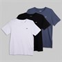JJ REBEL Boys Three Pack T-Shirts Black/White/Vintage Indigo