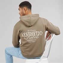 JJ REBEL Mens Rock Hoodie Roasted Cashew
