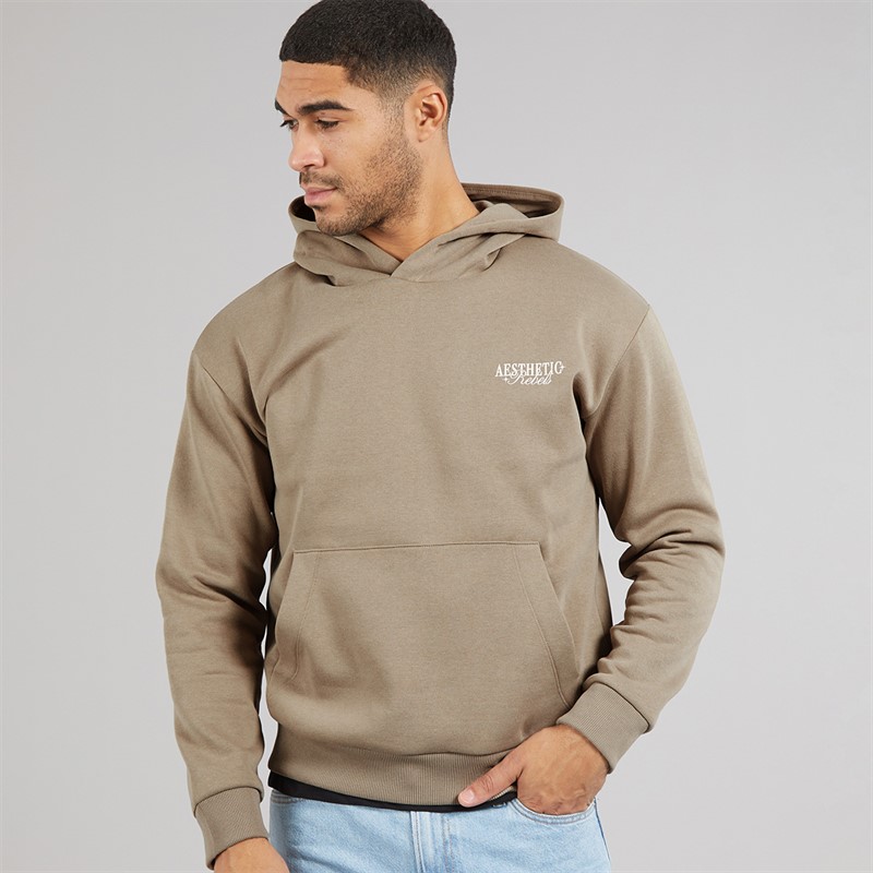 JJ REBEL Mens Rock Hoodie Roasted Cashew