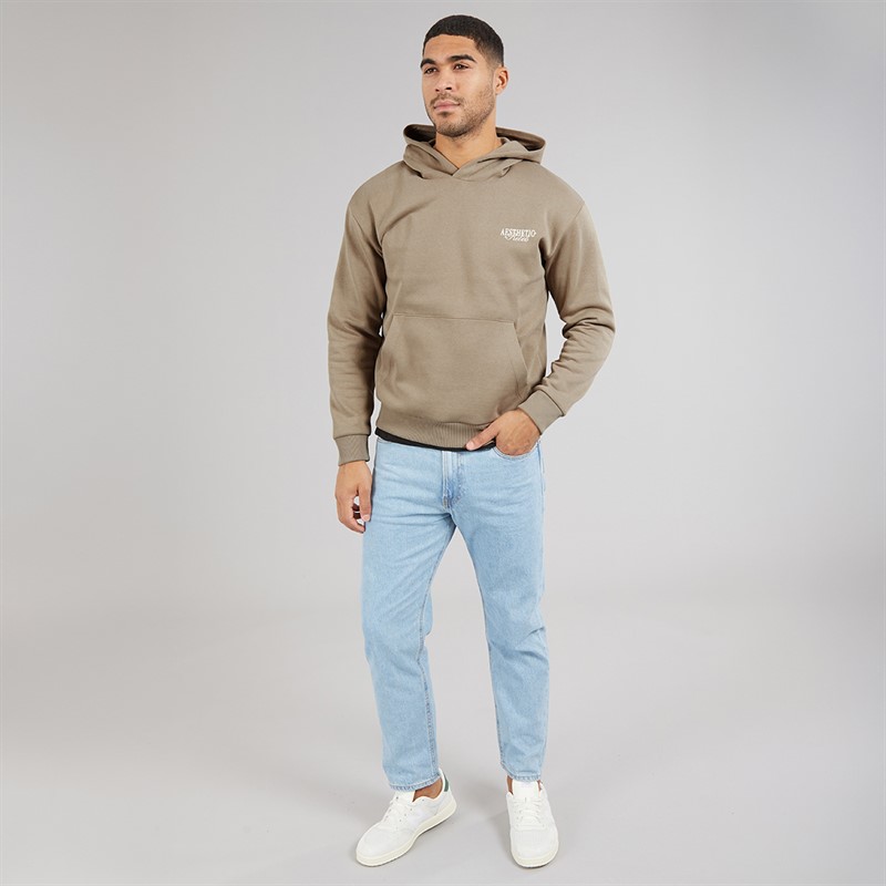 JJ REBEL Mens Rock Hoodie Roasted Cashew