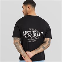 JJ REBEL Mens Rock Crew Neck T-Shirt Black