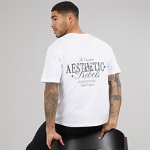 JJ REBEL Mens Rock Crew Neck T-Shirt White