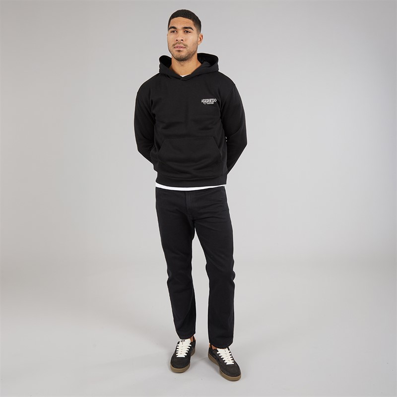 JJ REBEL Mens Rock Hoodie Black