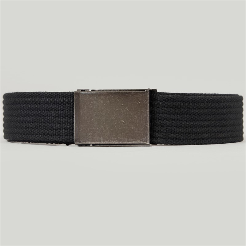 Hyde & Tanner Mens Canvas Belt Black