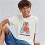 Palm Angels Boys Blurred Bear T-Shirt Off White