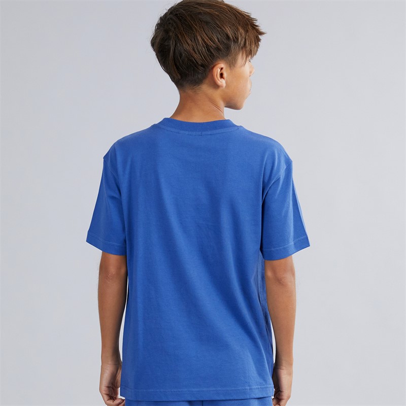 Palm Angels Boys T-Shirt Blu/Blue