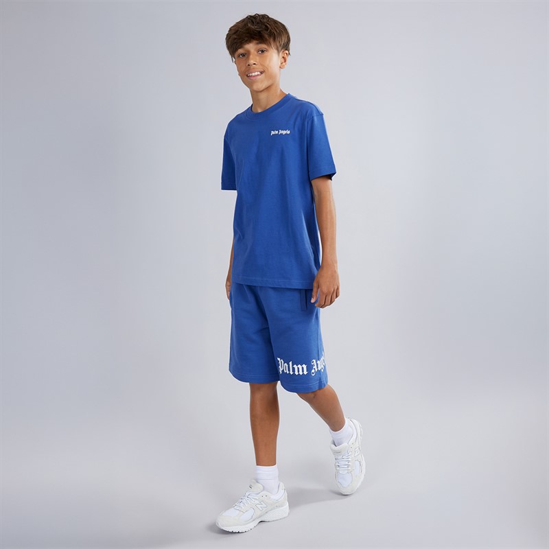 Palm Angels Boys T-Shirt Blu/Blue