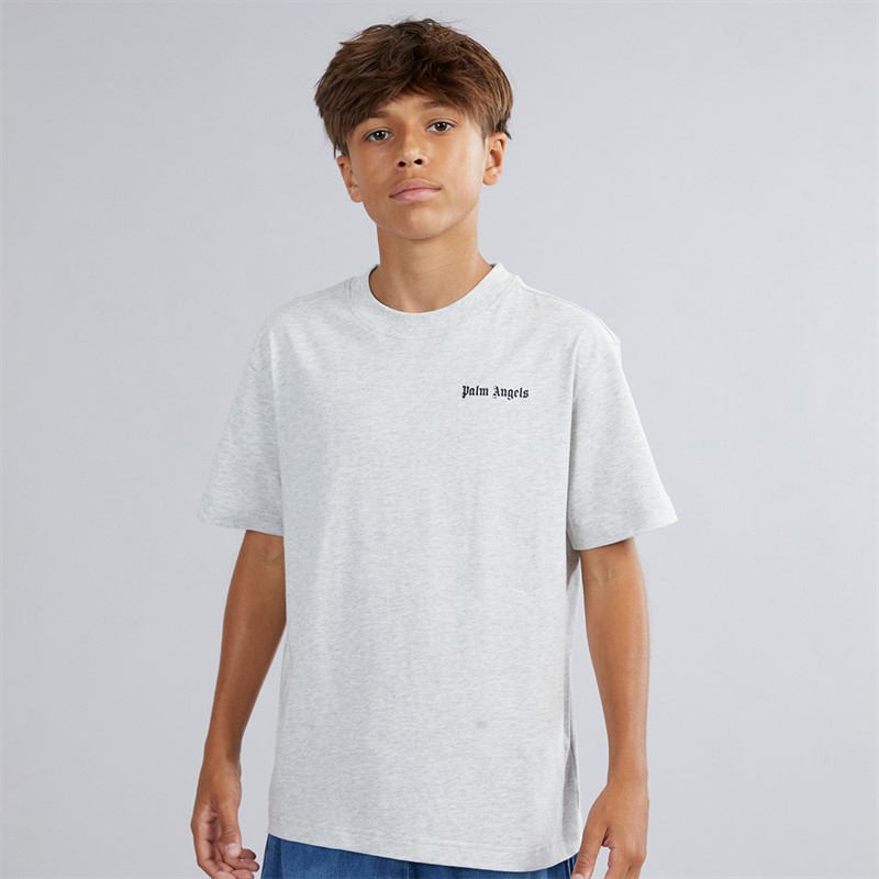 Palm Angels Boys Three Pack T-Shirts Off White/Black/Grey Melange Off-White-Black-Grey Melange