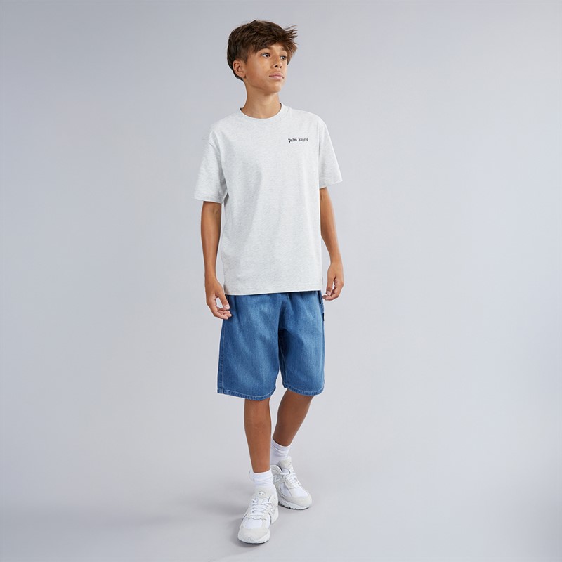 Palm Angels Boys Three Pack T-Shirts Off White/Black/Grey Melange Off-White-Black-Grey Melange