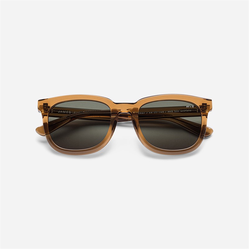 AY Studios Lunettes de soleil Palmer Transparent Caramel Brown