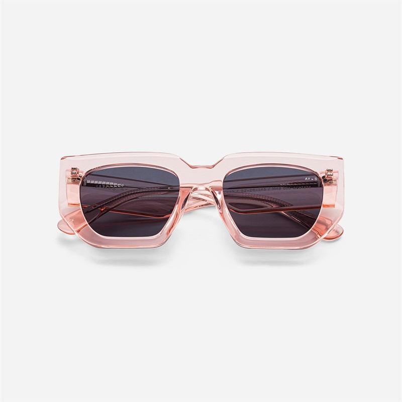 AY Studios Lunettes de soleil flash Transparent Pink