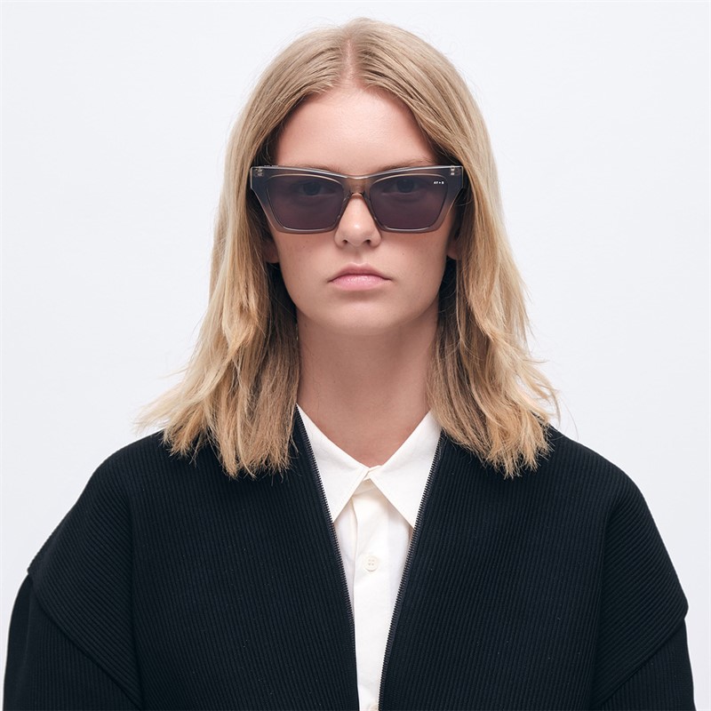 AY Studios Lunettes de soleil Beam Transparent Oyster