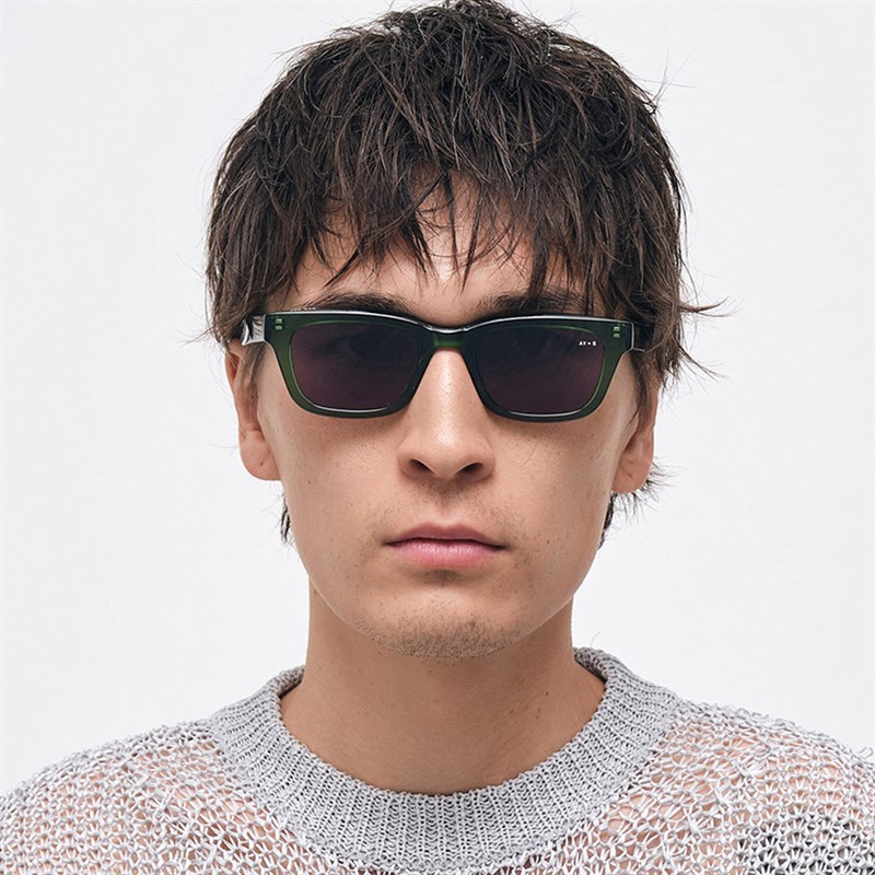 AY Studios Lunettes de soleil Savage Transparent Forest Green