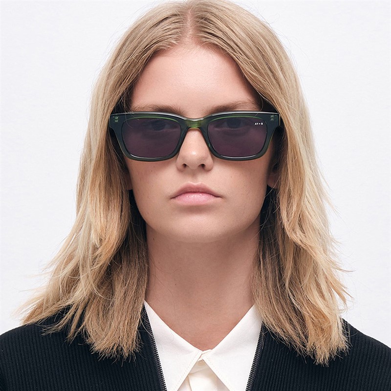AY Studios Lunettes de soleil Savage Transparent Forest Green