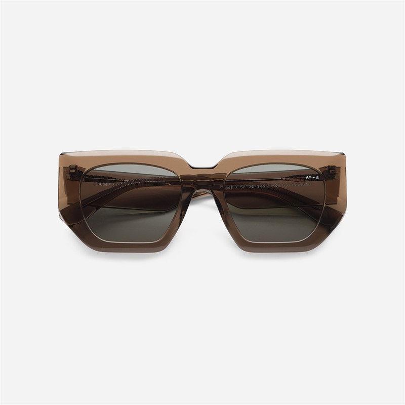 AY Studios Lunettes de soleil flash Transparent Coffee Brown