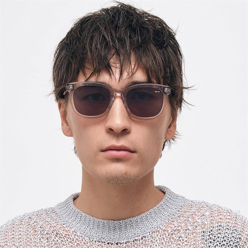 AY Studios Lunettes de soleil Palmer Transparent Sand