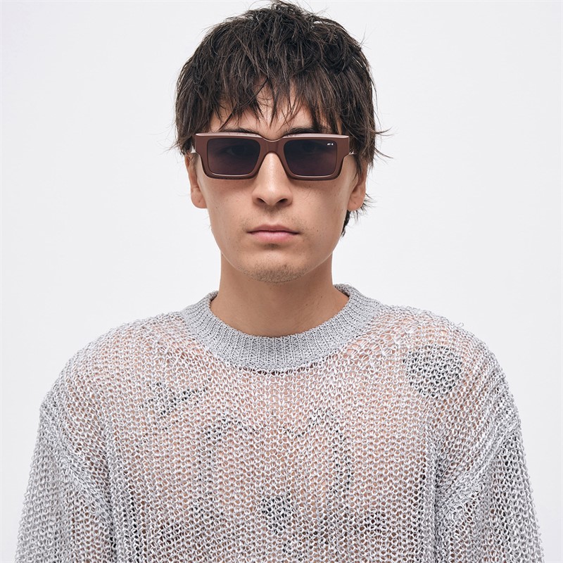 AY Studios Lunettes de soleil Gravity Solid Chocolate Brown