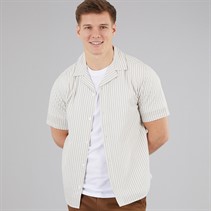 C.R.C. Herre Berry Seersucker skjorte moden White St