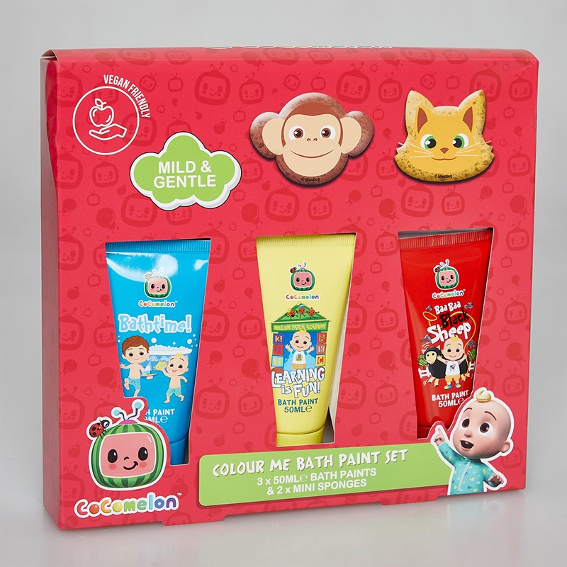 Cocomelon Kids Bath Paint Gift Set Multi