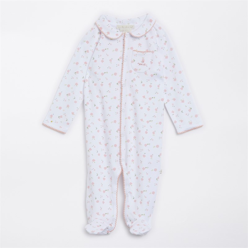 Marie-Chantal Baby Girls Bloom Wind Sleepsuit Pink