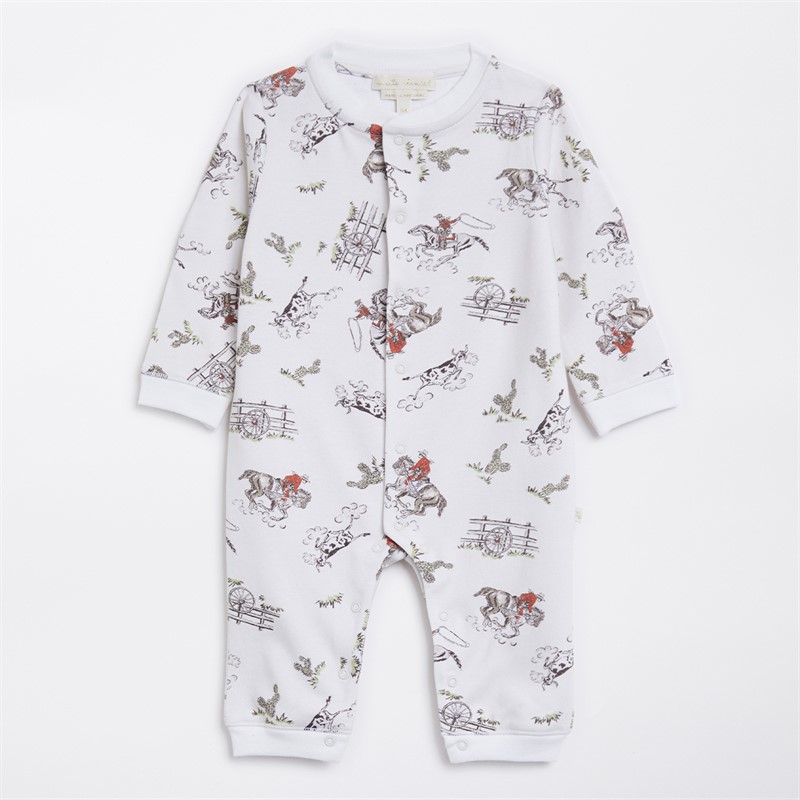Marie-Chantal Baby Dalton Cowboy Romper Off White