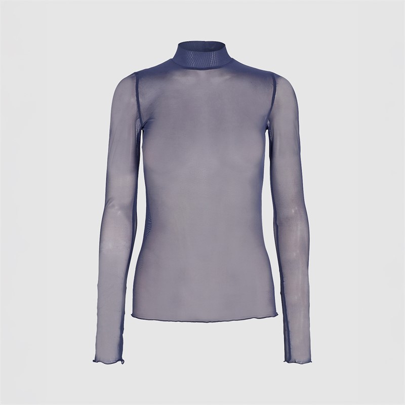 Moves Damen Filana Langarm Bluse 0925 Patriot Blue