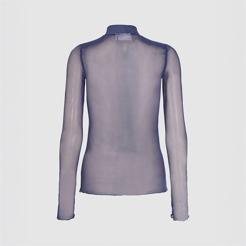 Moves Damen Filana Langarm Bluse 0925 Patriot Blue