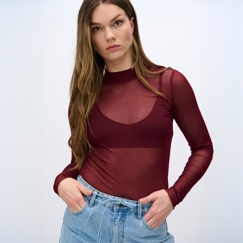 Moves Damen Filana Langarm Bluse 1624 Sassafras