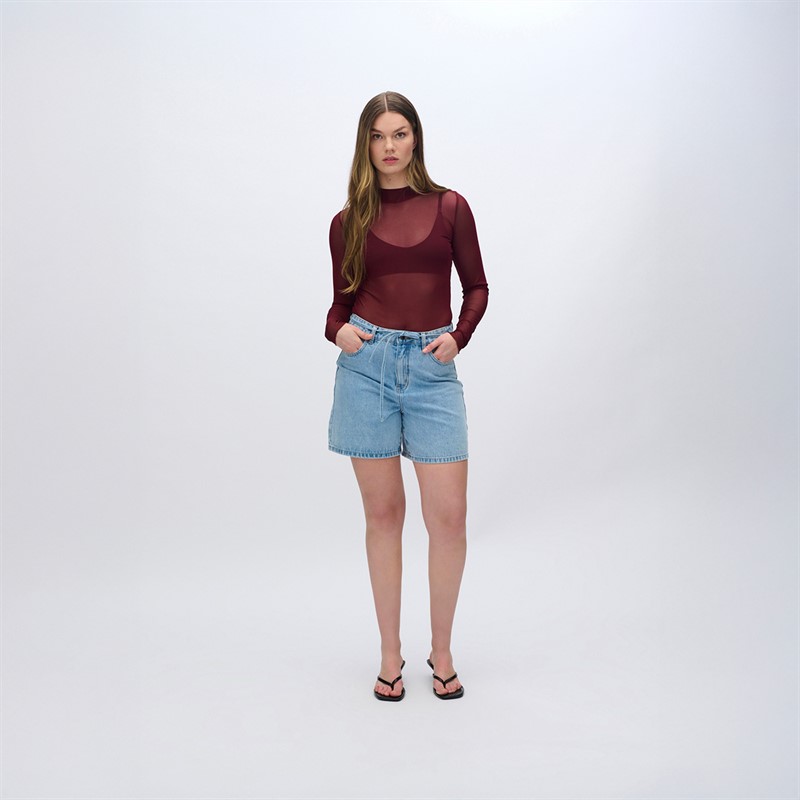 Moves Damen Filana Langarm Bluse 1624 Sassafras