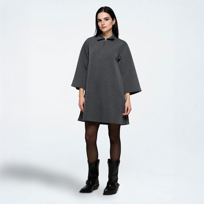 Moves Damen Ellianna Kleid 980M Dark Grey Melange