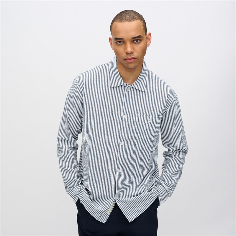 Minimum Herren Francis Langarm Hemd 3922 Sky Captain