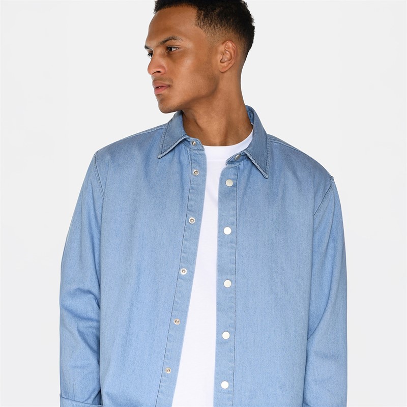 Minimum Herren Randy Langarm Hemd 2340 Blue Ashes