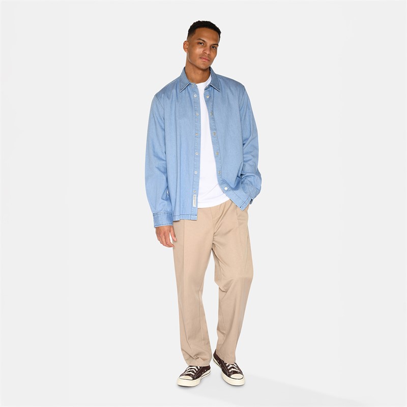 Minimum Herren Randy Langarm Hemd 2340 Blue Ashes