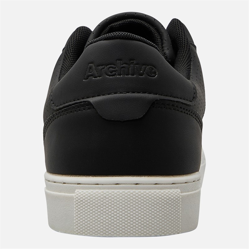 Archive Studios Mens Court Trainers Black