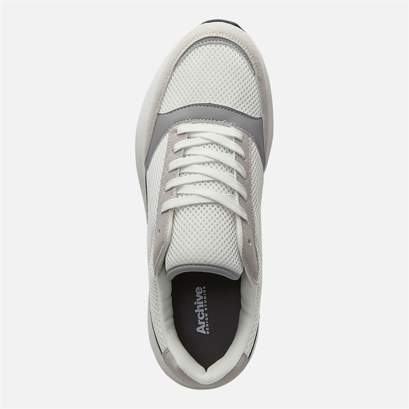 Archive Studios Mens Runner Trainers White